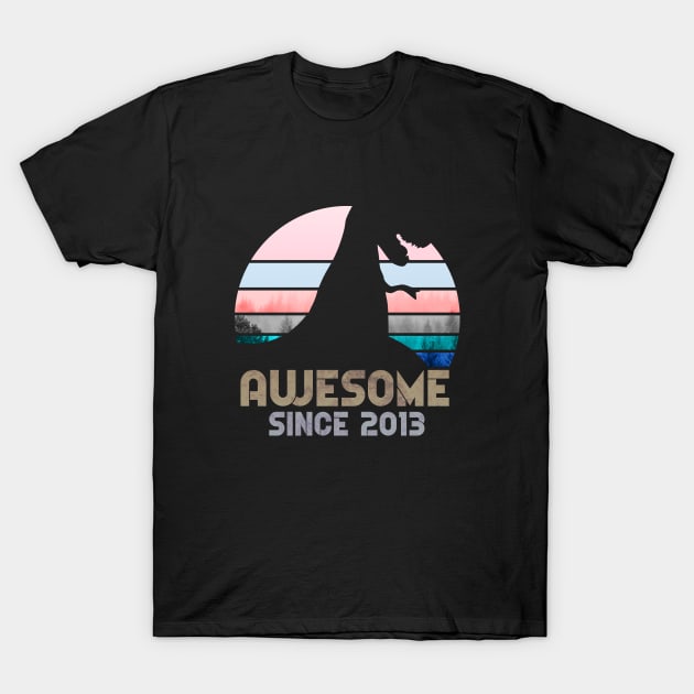 Awesome Since 2013  9 Years Old Birthday T-Shirt by hoopoe